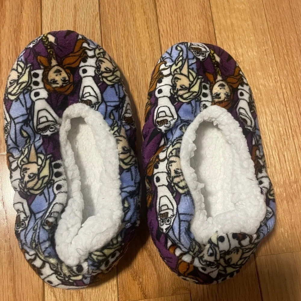 Frozen Kids Fuzzy Slippers